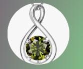 August Birthstone Necklace