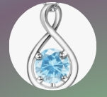 March Birthstone Necklace
